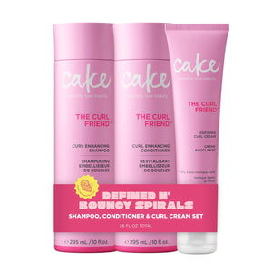 Champú Curl Friend de Cake Beauty para definición suave de rizos.