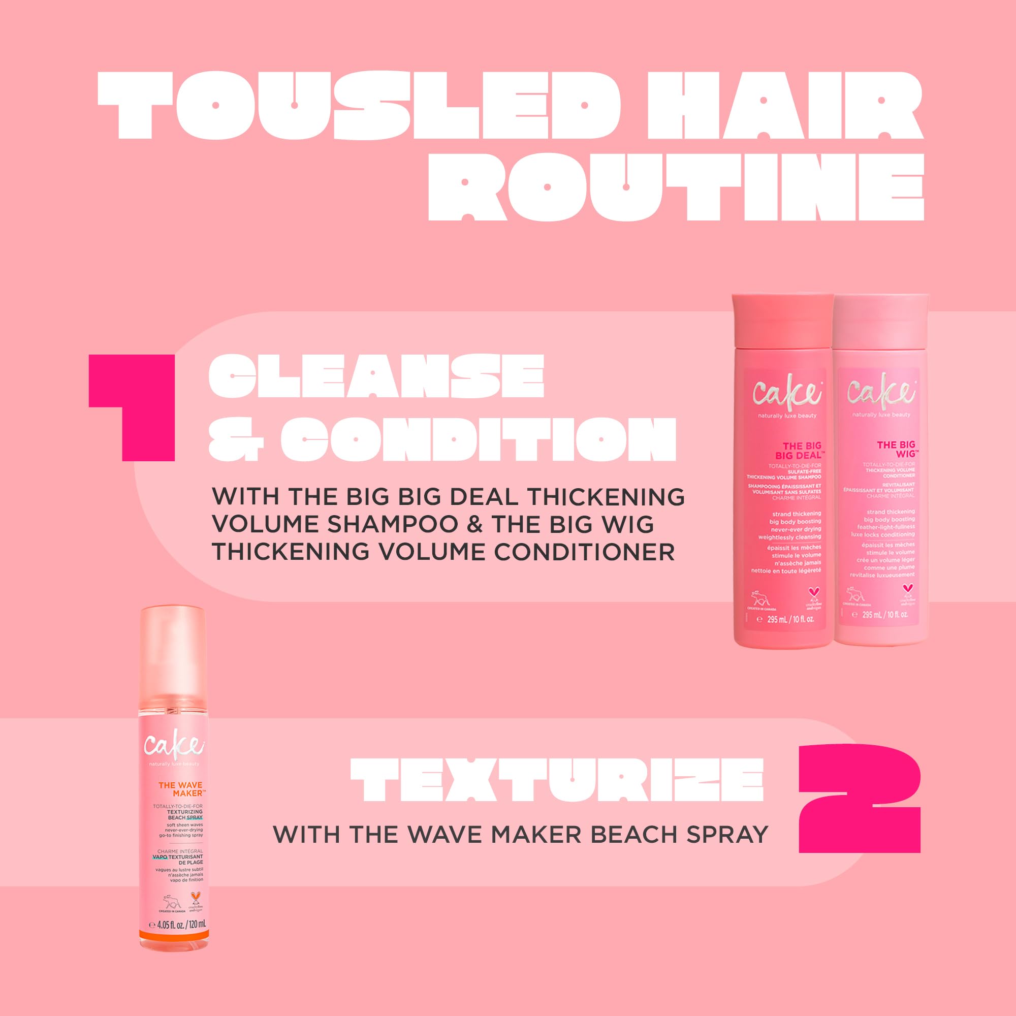 Cake Beauty Wave Maker: fórmula sin parabenos y sin sulfatos para cabello suave.