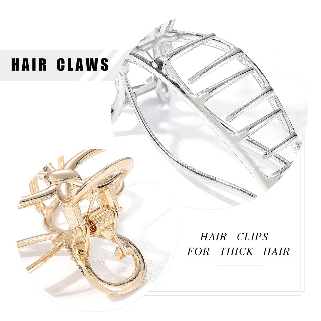 CAKURE clip cabello dorado para look casual y cómodo