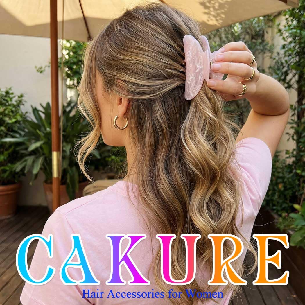 CAKURE pinza rosa champán; accesorio versátil para diario