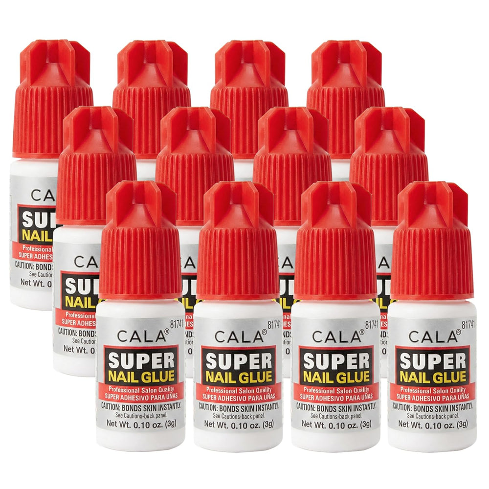 CALA Super Nail Glue para puntas artificiales, fijación duradera para manicura.