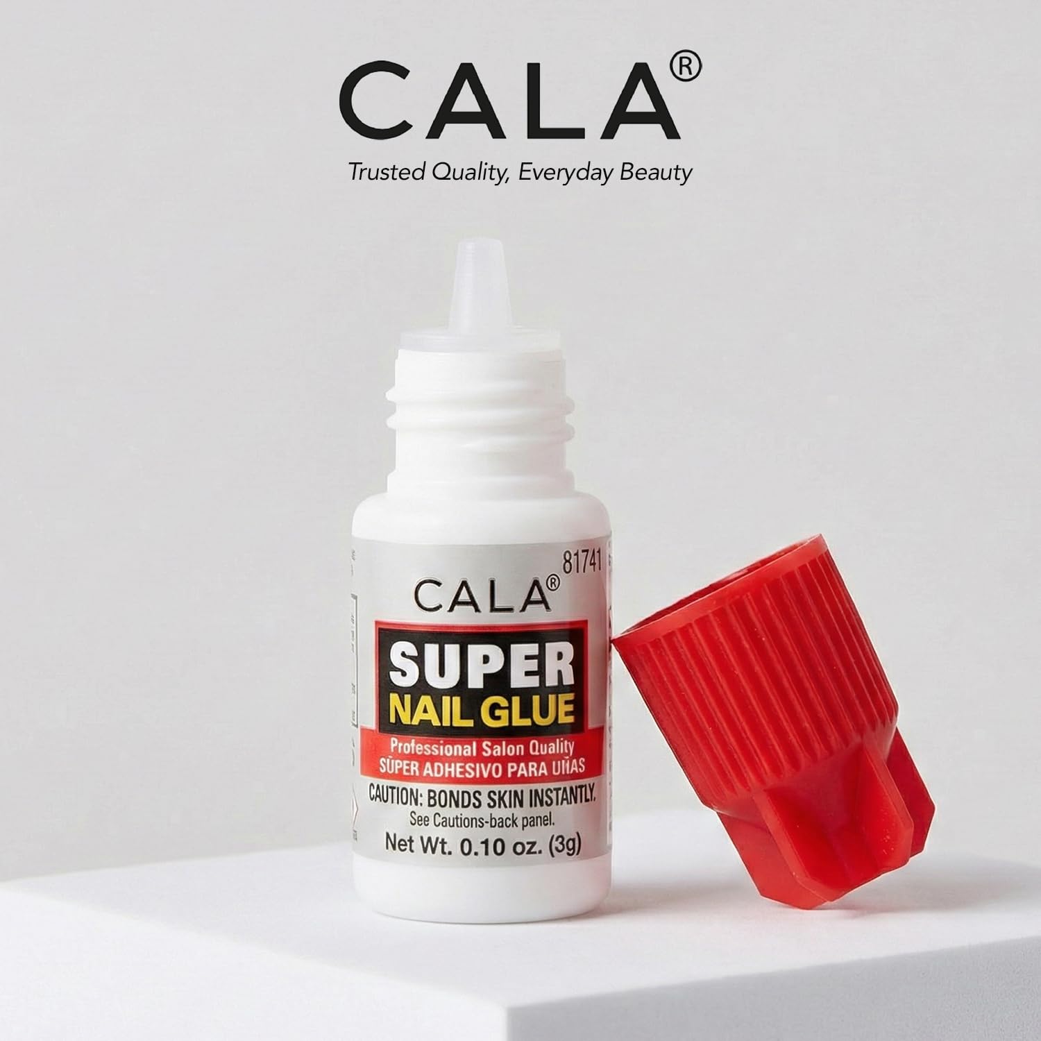 CALA Super Nail Glue, solución de uso doméstico para manicuras rápidas y limpias