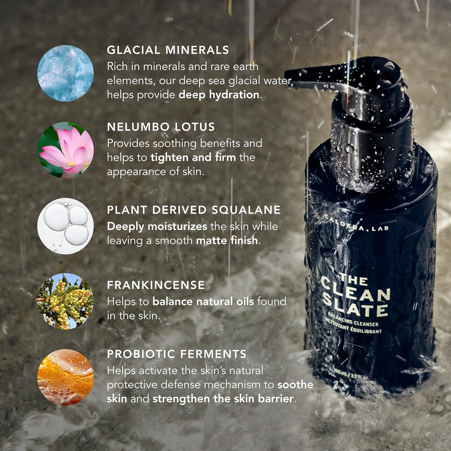 Caldera + Lab Sérum nocturno: hidratación suave para la piel por la noche.
