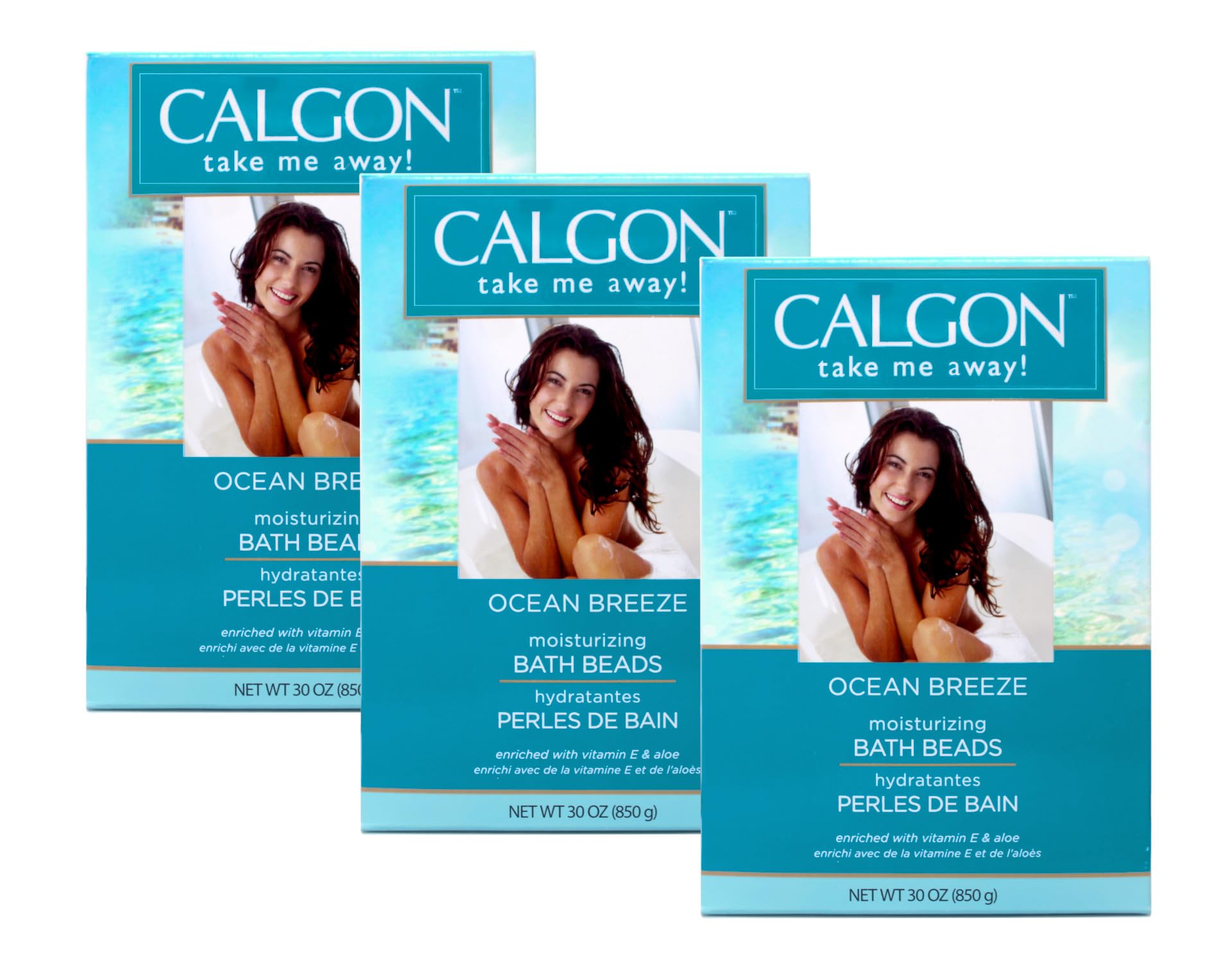 Calgon Brisa Marina, bolas de baño vertidas para iniciar una experiencia relajante en casa.