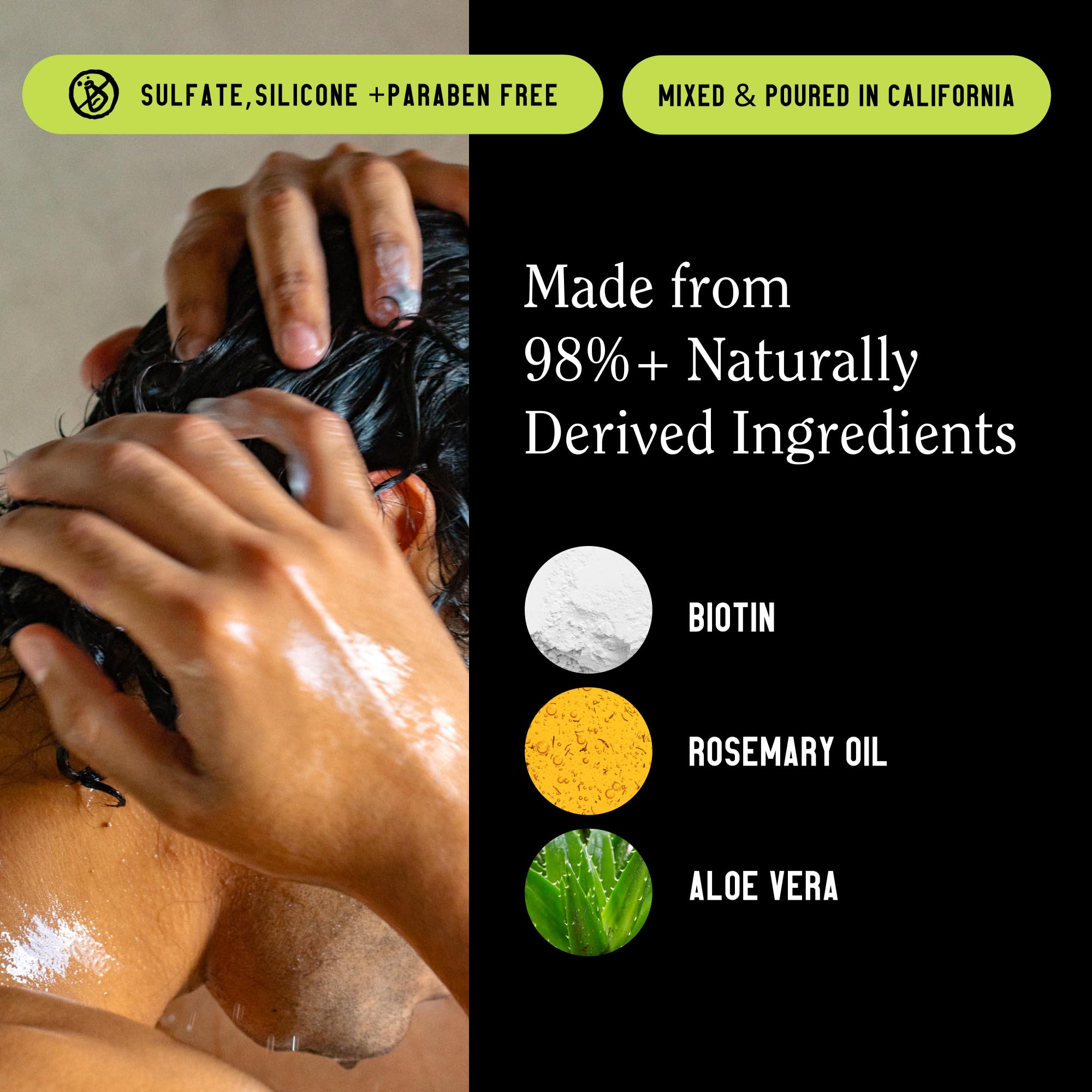 Aceite de argán en Re:GRO para nutrición profunda del cabello.