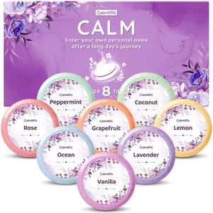 CalmNFiz: paquete-tabletas-ducha, regalo ideal con aromas naturales para empezar.