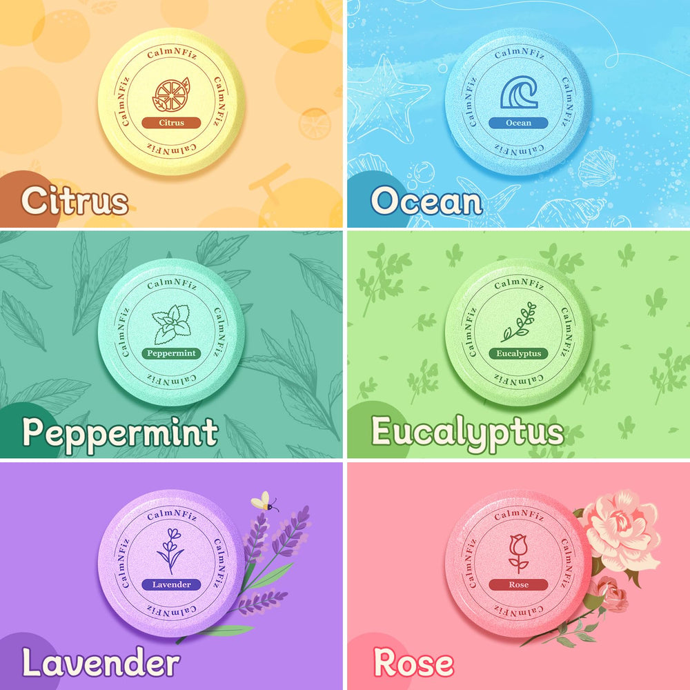 CalmNFiz: tableta cítrica para ducha, despierta los sentidos con frescura.