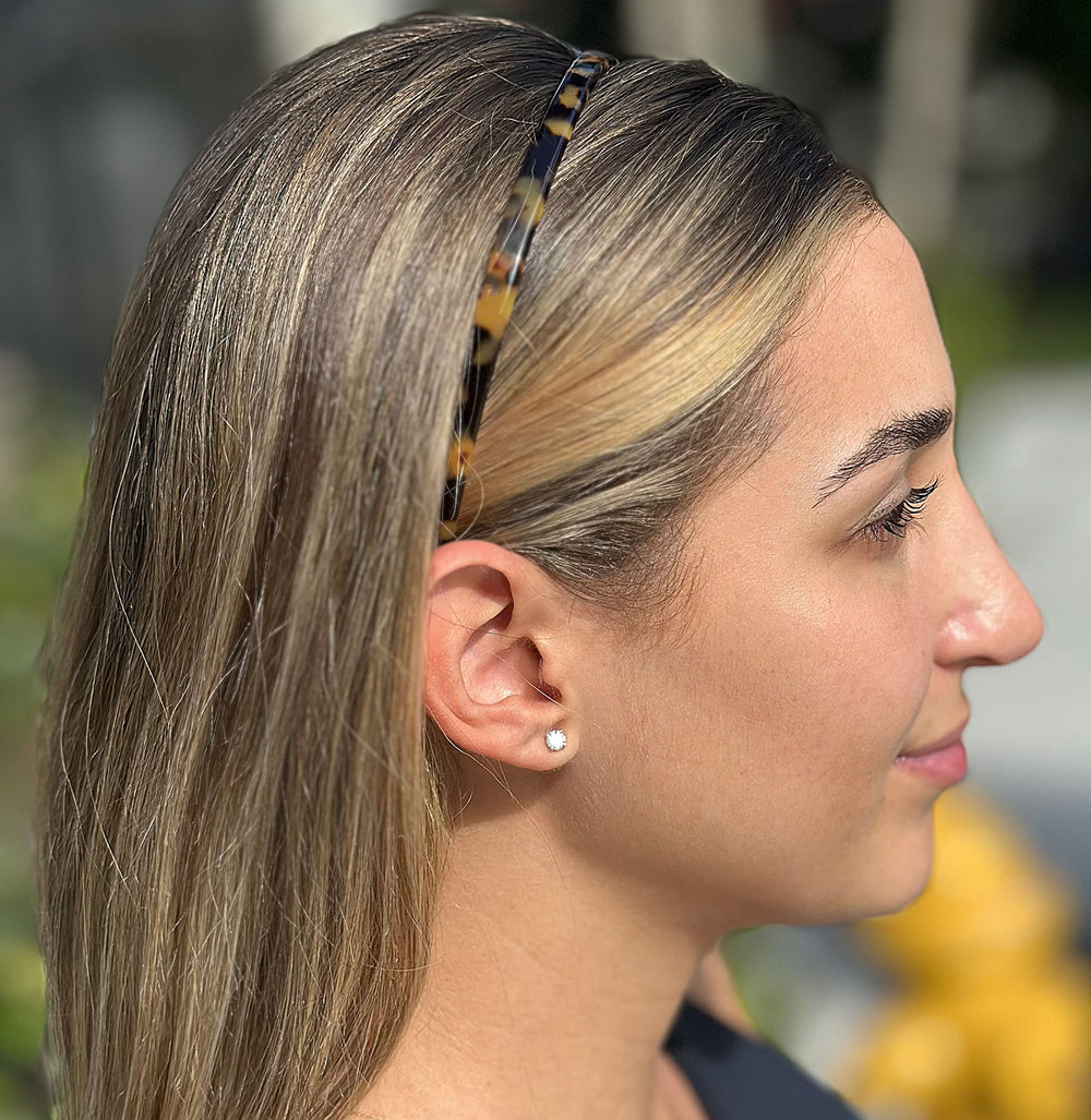 Diadema de acetato de celulosa Camila CP3469, acabado lujoso y resistente.