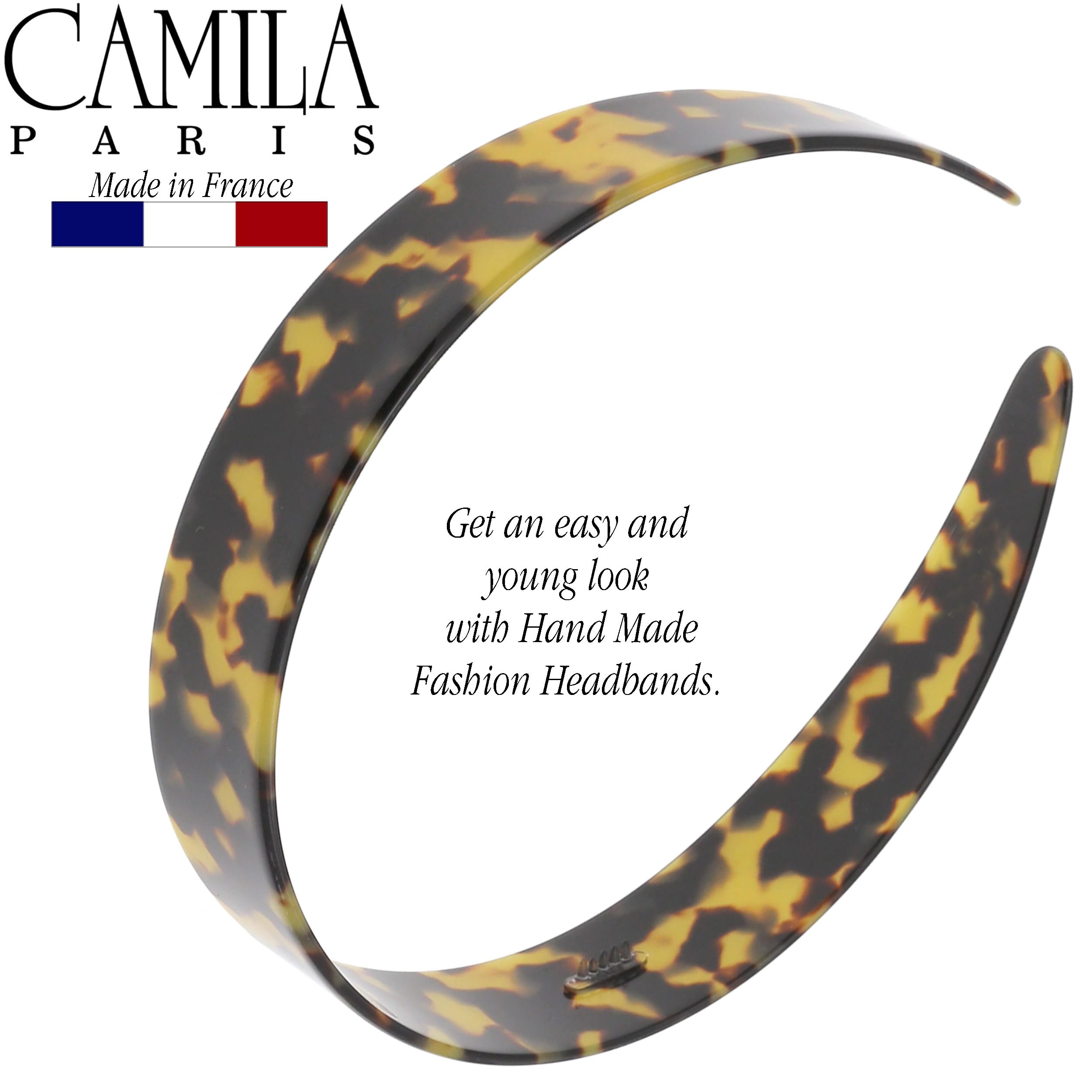 Camila Paris CP3879 diadema duradera de acetato para uso diario.
