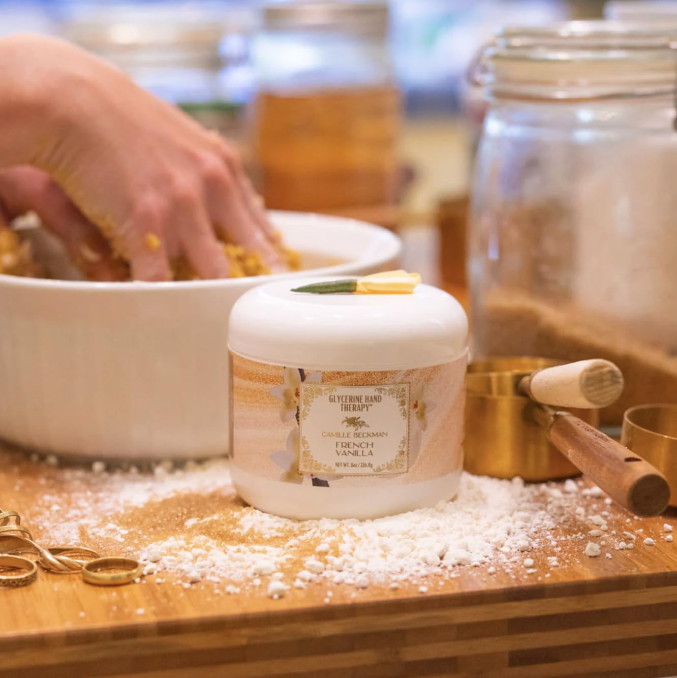 Camille Beckman vainilla francesa para una experiencia aromática agradable.