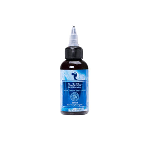 Camille Rose Aceite Negro de Ricino Chebe en botella para fortalecimiento capilar