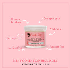 Camille Rose gel para trenzas: cuidado del cabello seco alivia la sequedad.