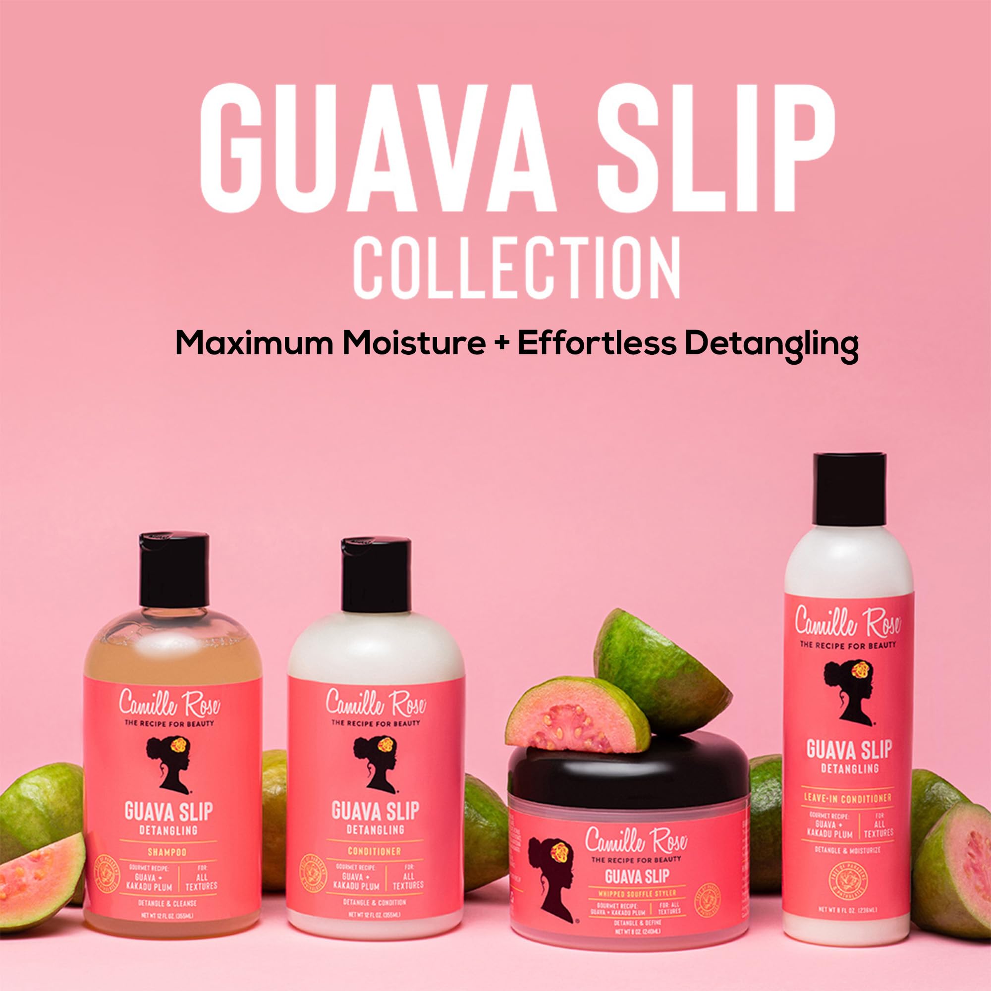 Camille Rose Guava Slip Consejo para definición y peinado