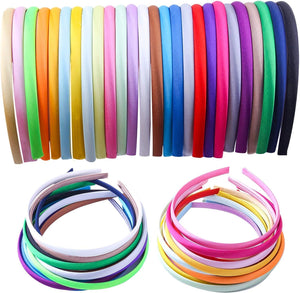 Candygirl diadema satin 1 cm, pack de 26, ideal para uso diario.