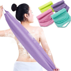 CANIPHA exfoliante de espalda con manijas azul, masaje suave y exfoliación eficaz.