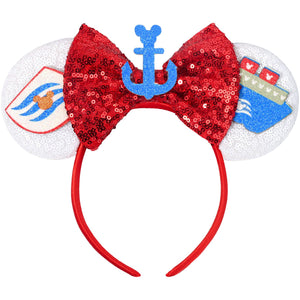 Diadema CANMIL orejas de ratón con brillo para cruceros, cómodo y vistoso.