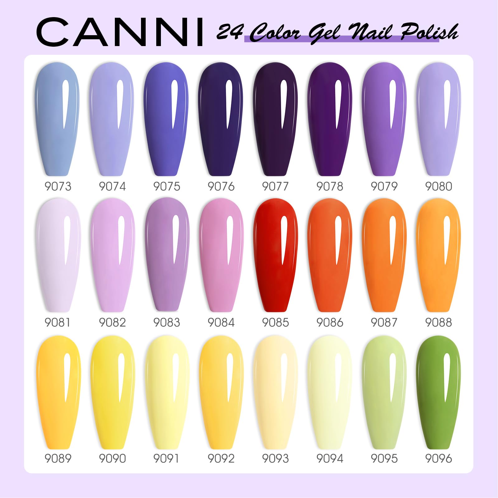 CANNI botellas de color con etiqueta cristal 3D para ver tono real.