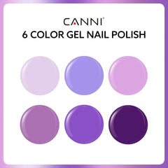 CANNI: botellas con diseño de color morado y etiqueta 3D para ver el tono.