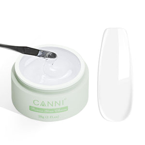 Gel de construcción CANNI, frasco transparente para uñas con extensiones duraderas.