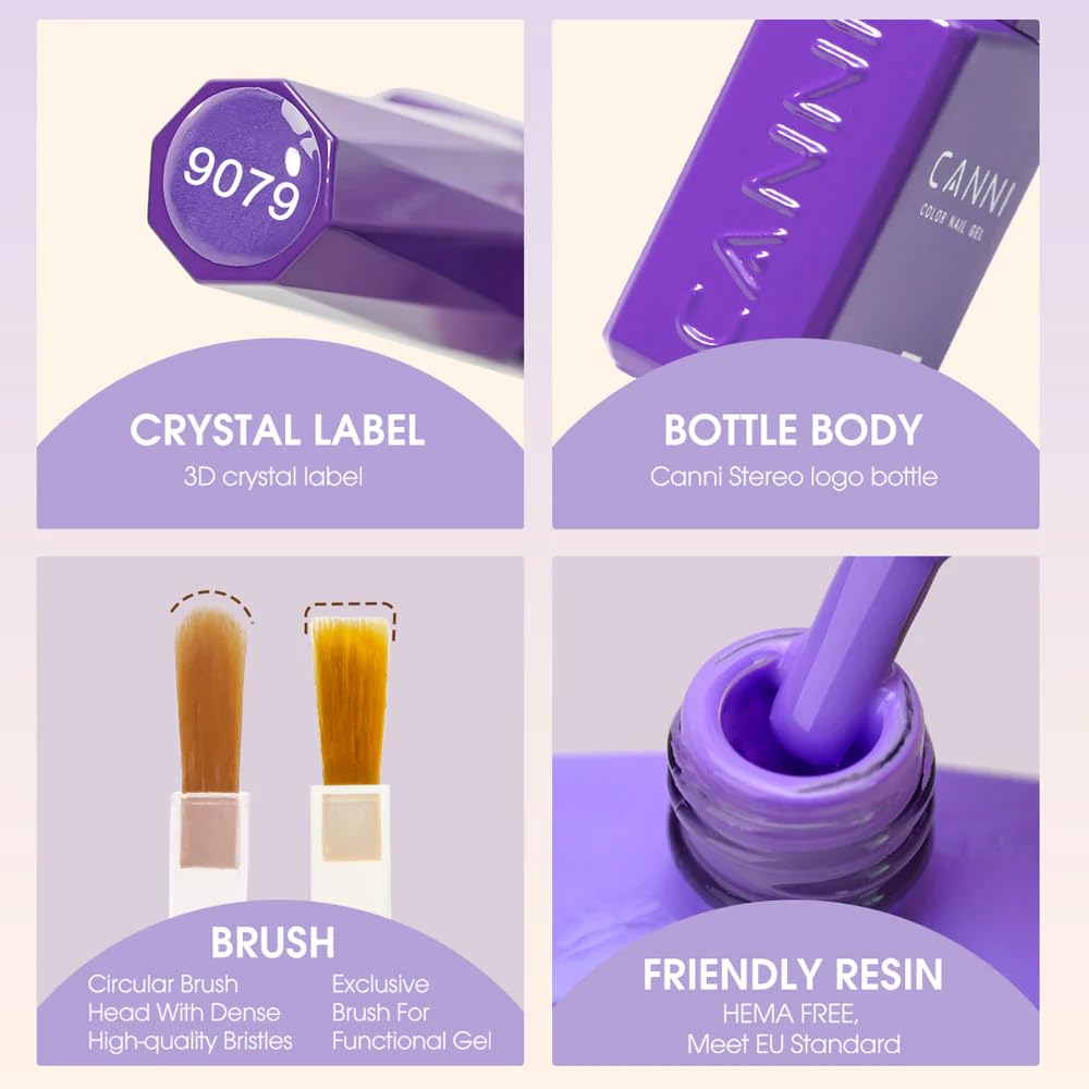 CANNI conjunto de uñas para hacer en casa con resultado profesional.