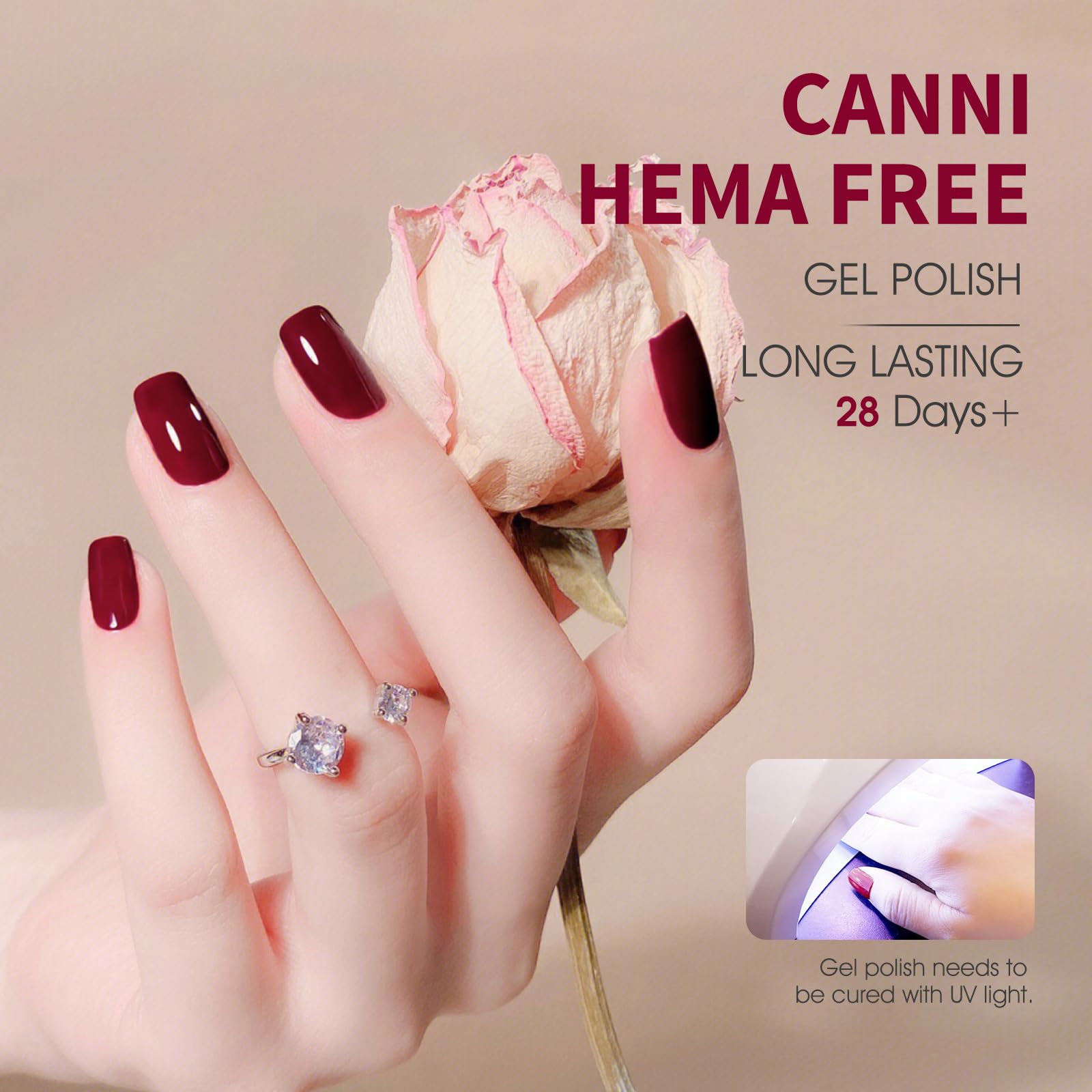 Esmalte gel CANNI aplicacion suave para manicuras en casa