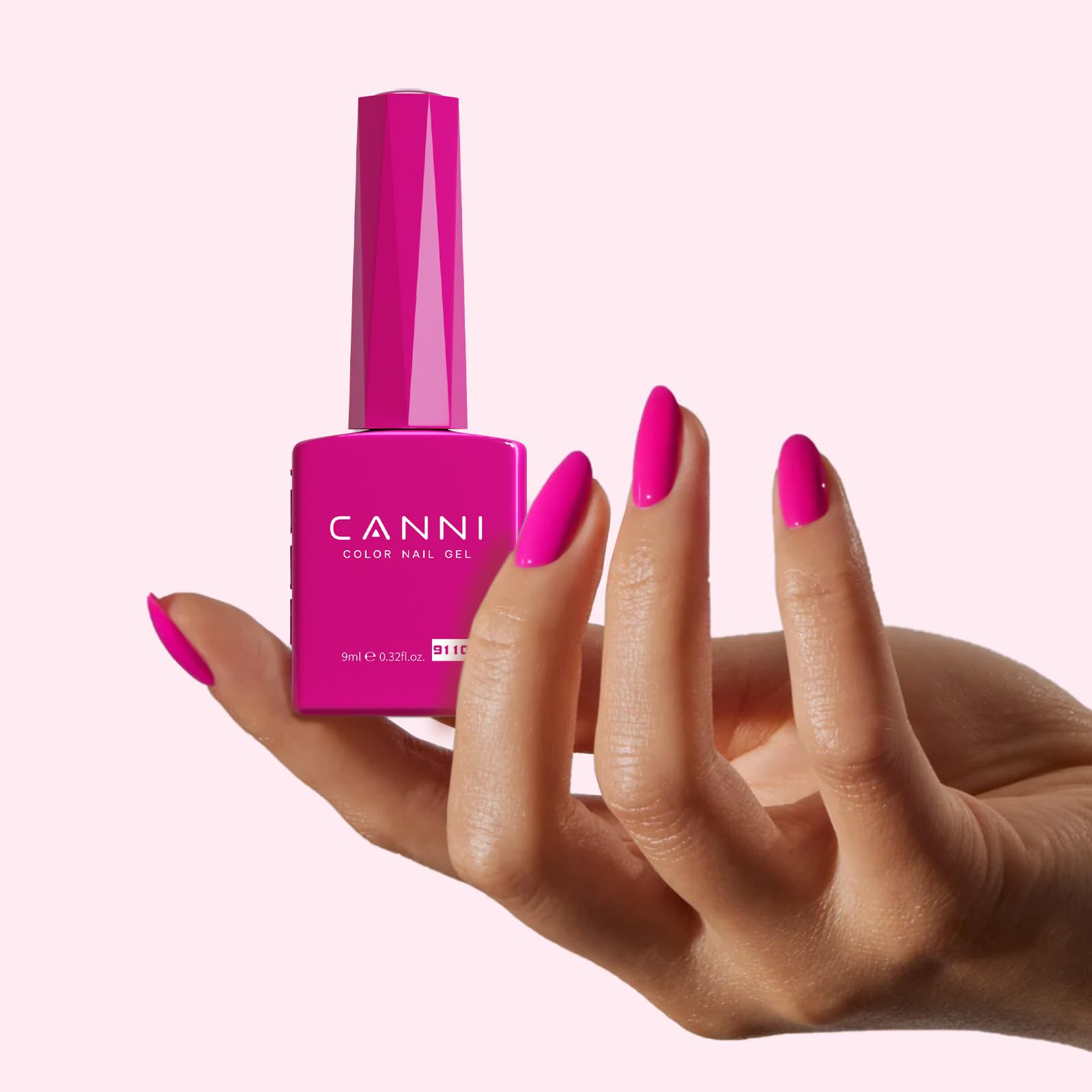 CANNI esmalte gel aplicación suave en uñas; textura lisa