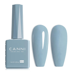 CANNI esmalte gel azul claro: visten botes de color para ver el tono real durante la manicura