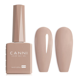 CANNI esmalte gel nude en envase color facilita aplicación precisa.