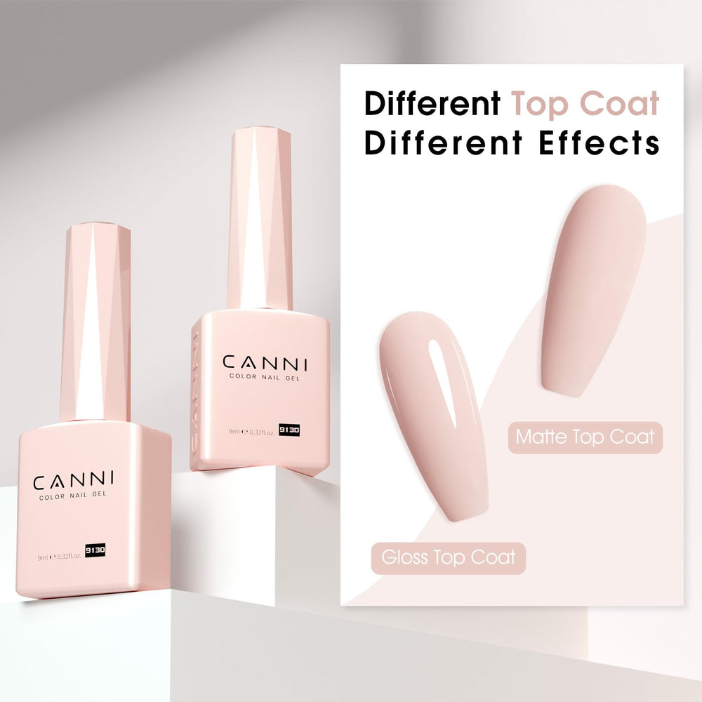 CANNI esmalte gel con resina natural, fórmula suave y de bajo olor.