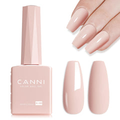 CANNI esmalte gel rosa claro en botella, acabado brillante para uñas.