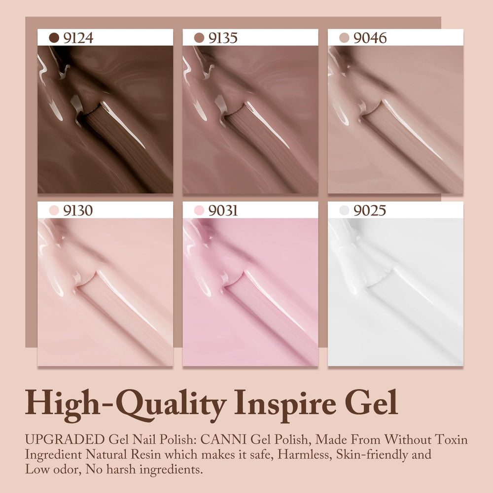 CANNI gel-nail-polish-kit base y top coat requeridos para acabado duradero.