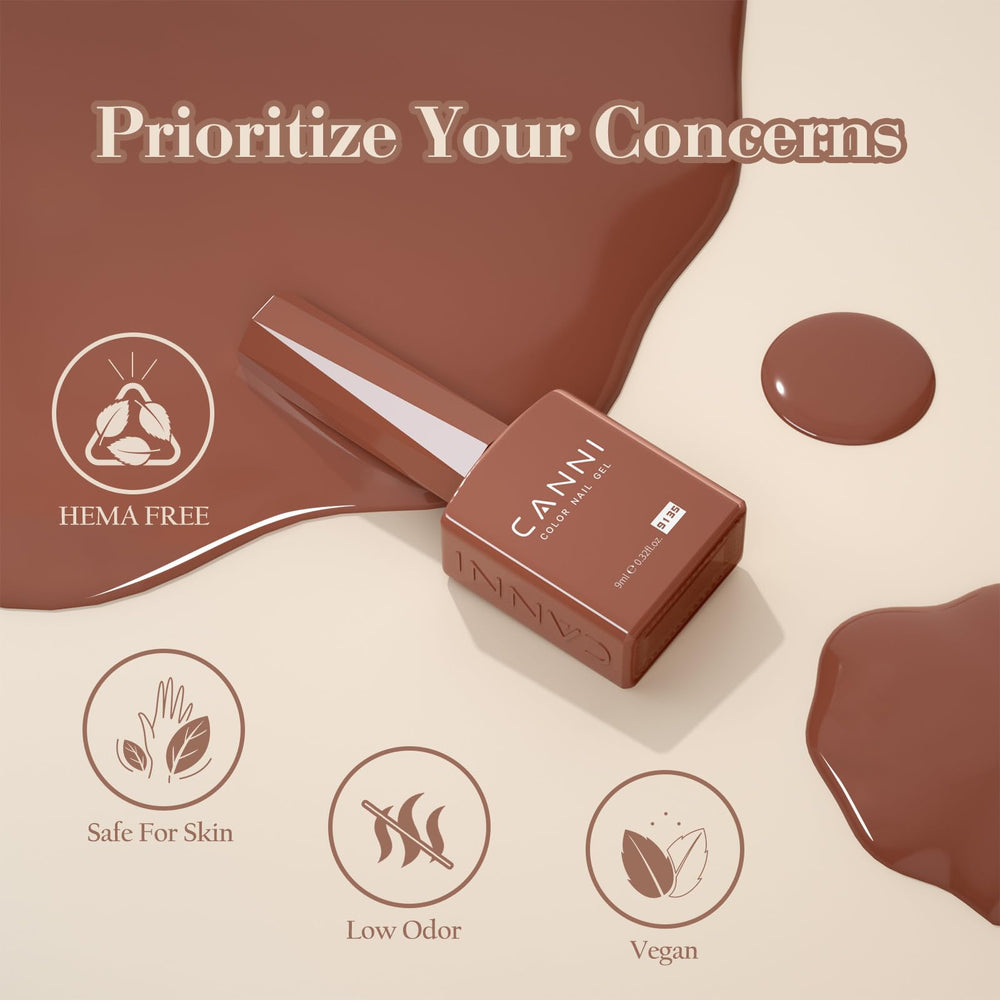 CANNI gel-nail-polish-kit curado en luz UV o LED entre 90 y 120 segundos.
