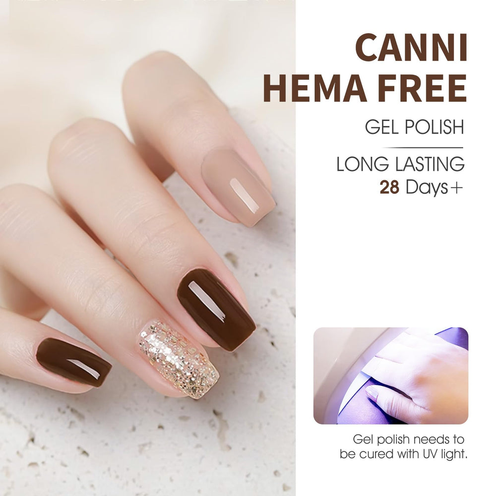 CANNI gel-nail-polish-kit empaque regalo elegante ideal para ocasiones.