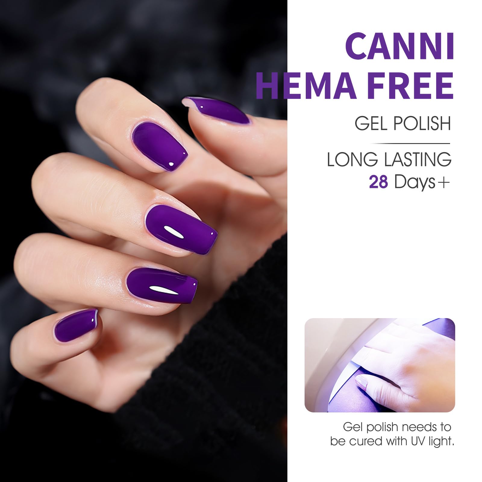 CANNI gel rosa pastel, botella visible, acabado delicado para uñas femeninas.