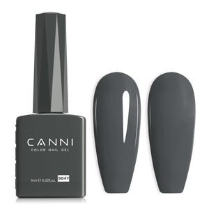 CANNI Grey Gel, vista de botella, muestra el color real para manicura precisa.
