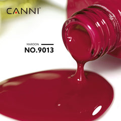 Muestra de color de CANNI con tono rojo oscuro para vista previa precisa.