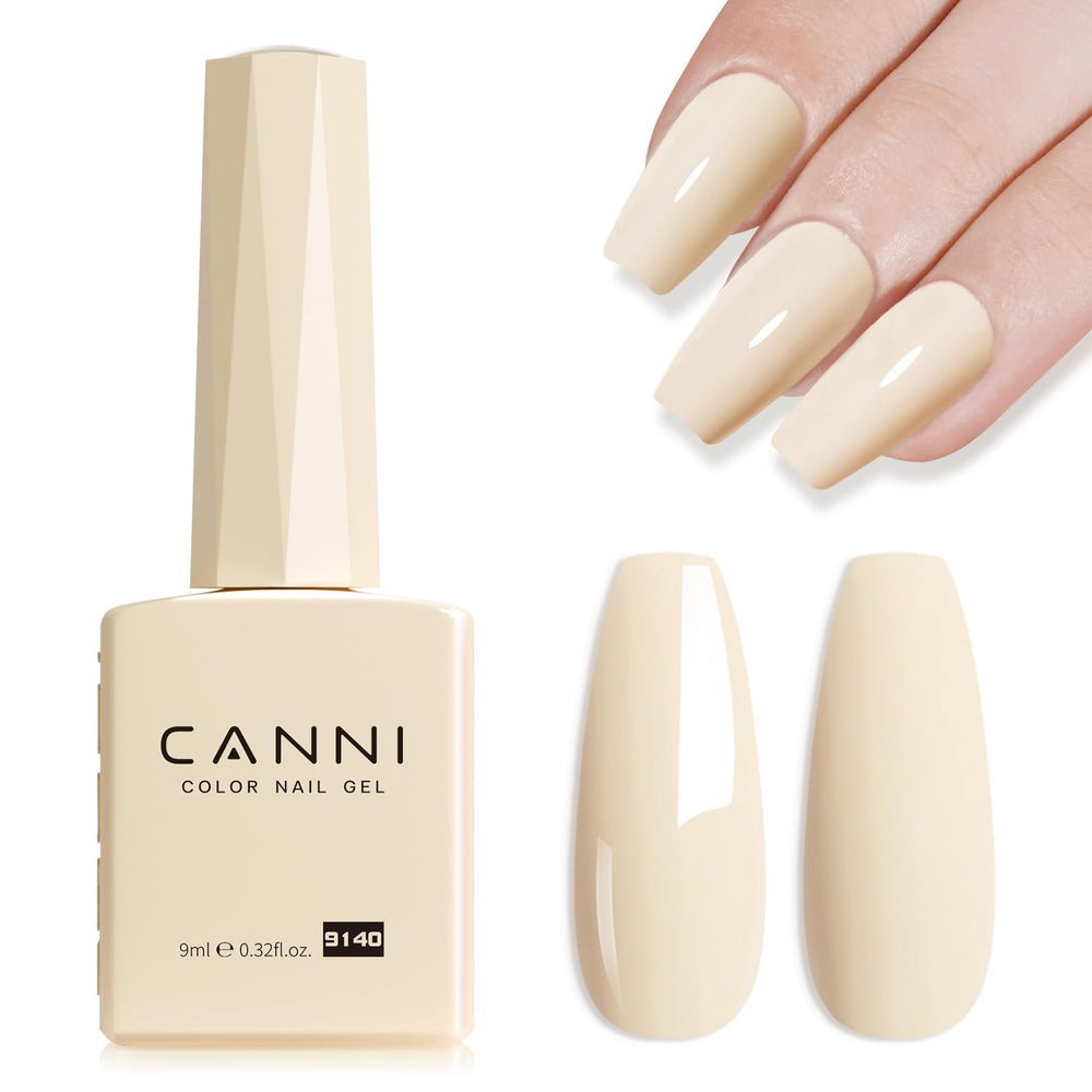 CANNI Esmalte de Gel en tono neutro con bote elegante y acabado brillante