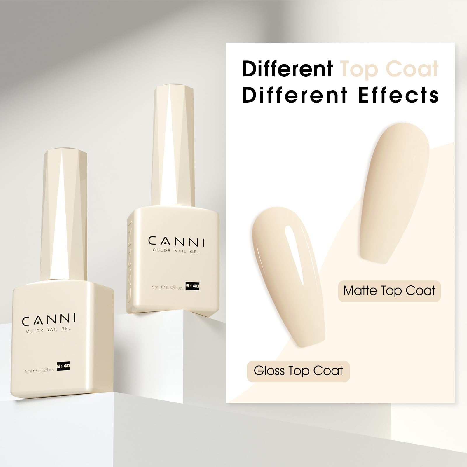 CANNI Esmalte de Gel en tono neutro duradero para uso diario