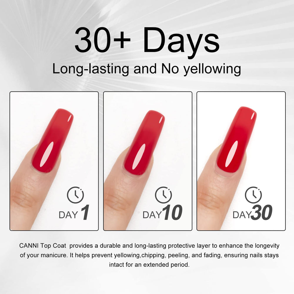 Top coat gel CANNI compatible con esmaltes en gel de retirada por remojo