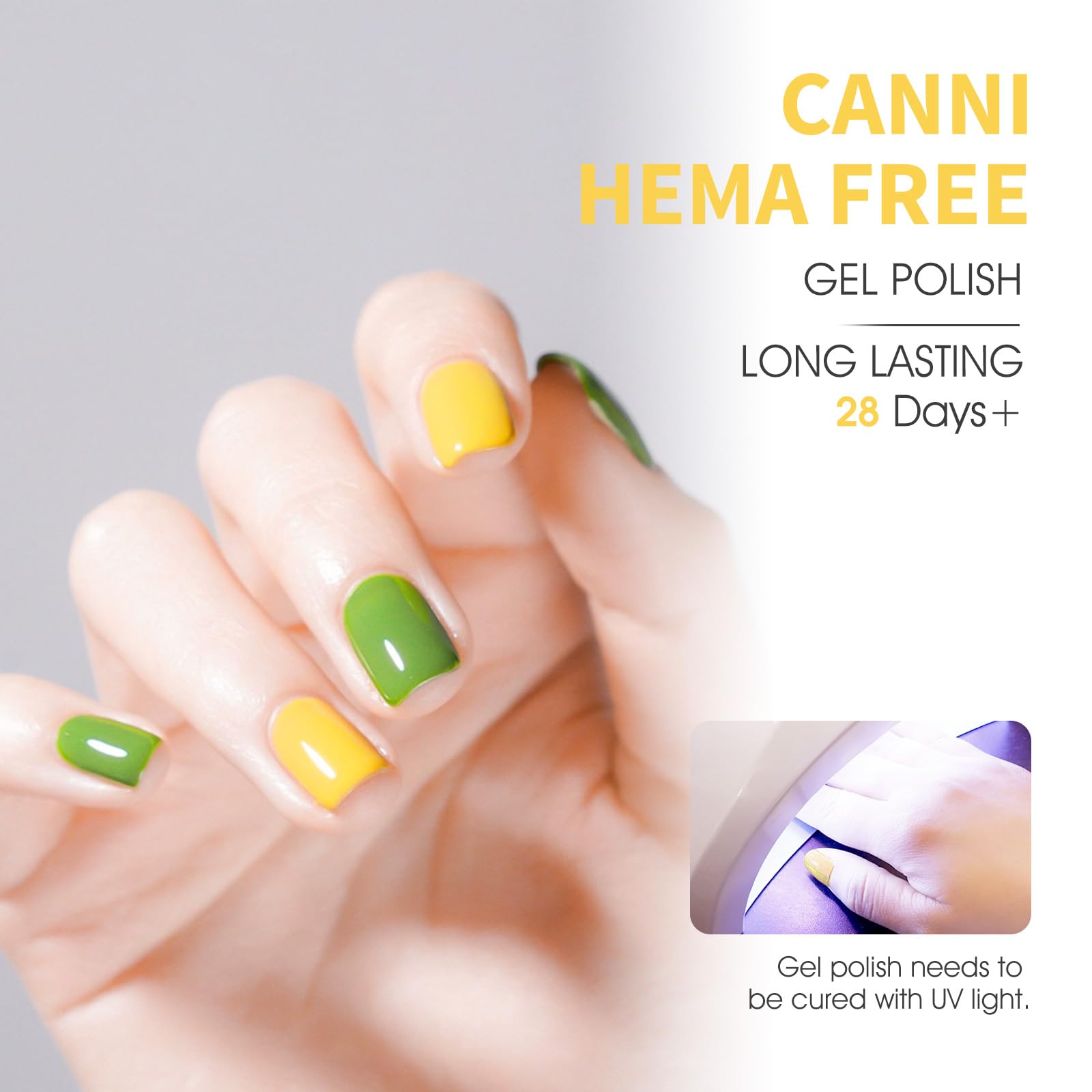 Alta pigmentación de CANNI ofrece colores intensos y duraderos.