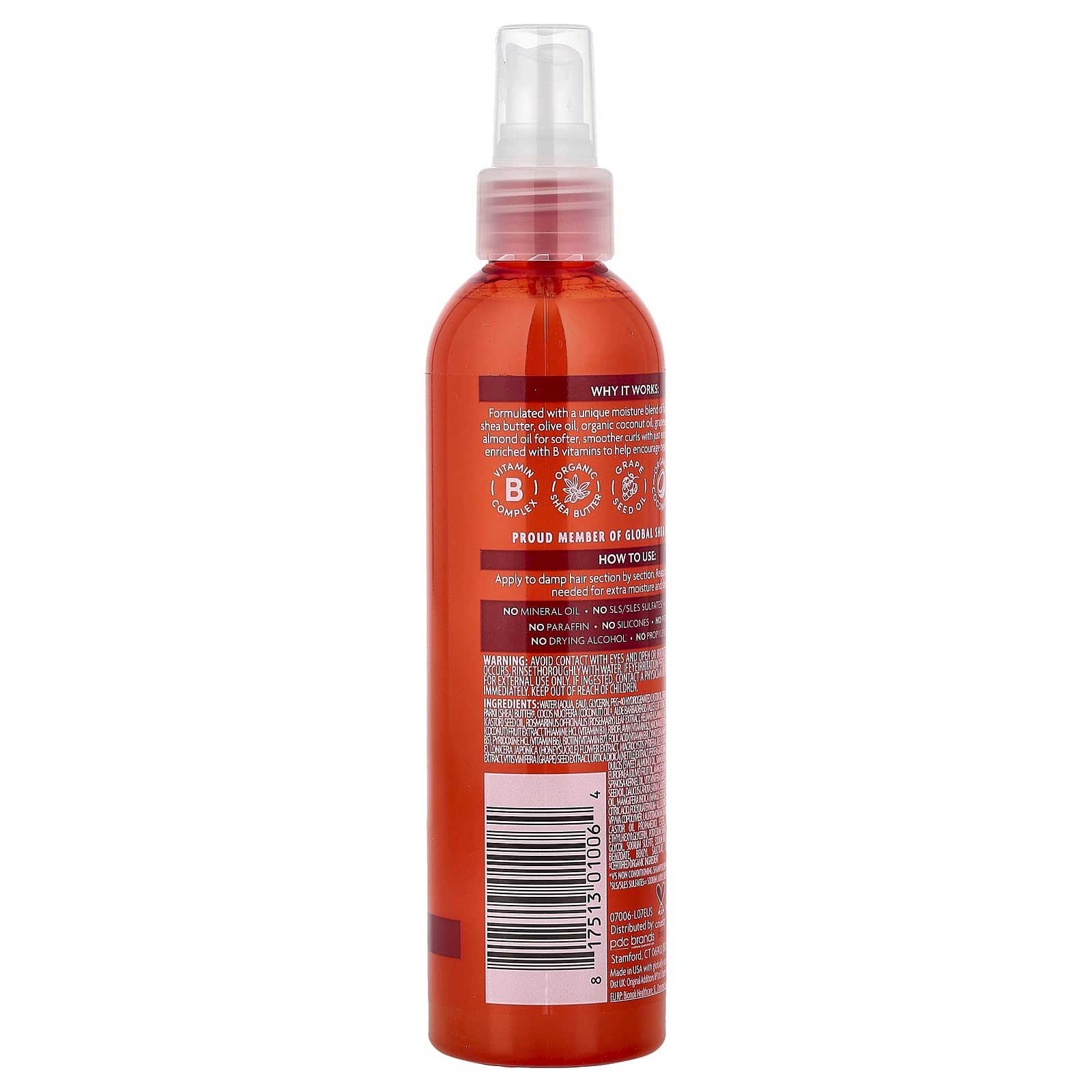 Cantu Aceite de Coco, aplicación en cabello, aporta hidratación y suavidad.