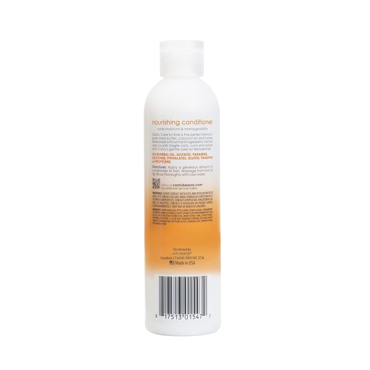 Cantu Care for Kids Nourishing Conditioner envase 8 onzas práctico para uso diario