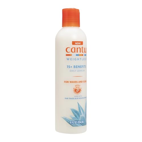 Cantu crema sin peso con pulverizador, aplicación uniforme para el cabello.