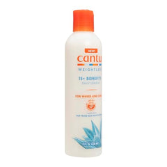 Cantu crema sin peso con pulverizador, aplicación uniforme para el cabello.