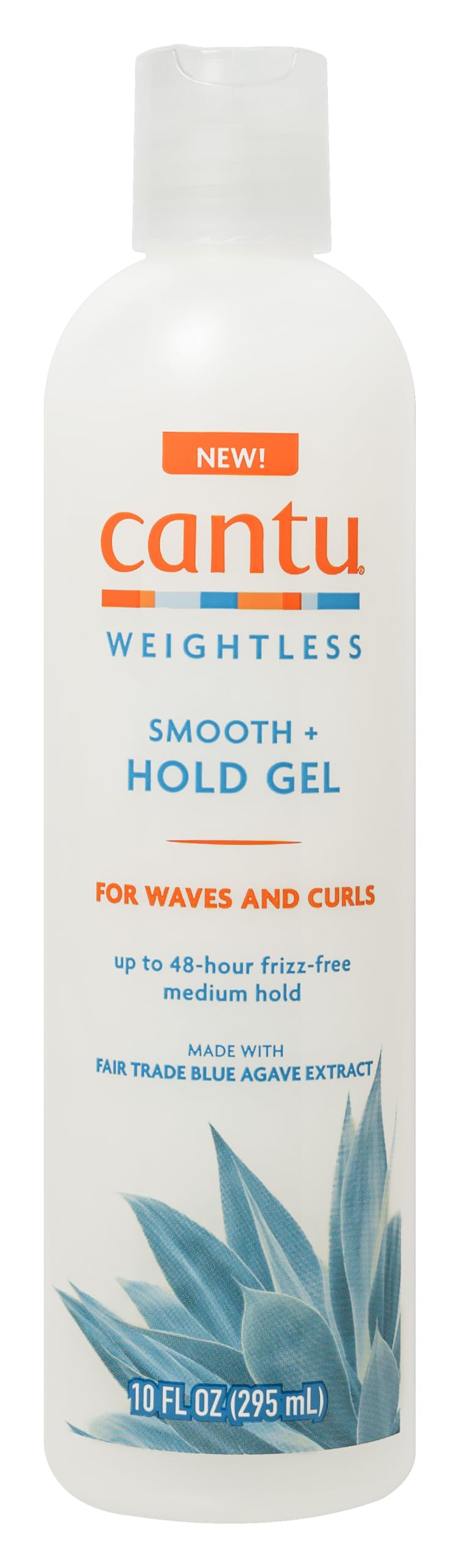 Cantu gel ligero para rizos: botella y aplicación para definir con control suave.