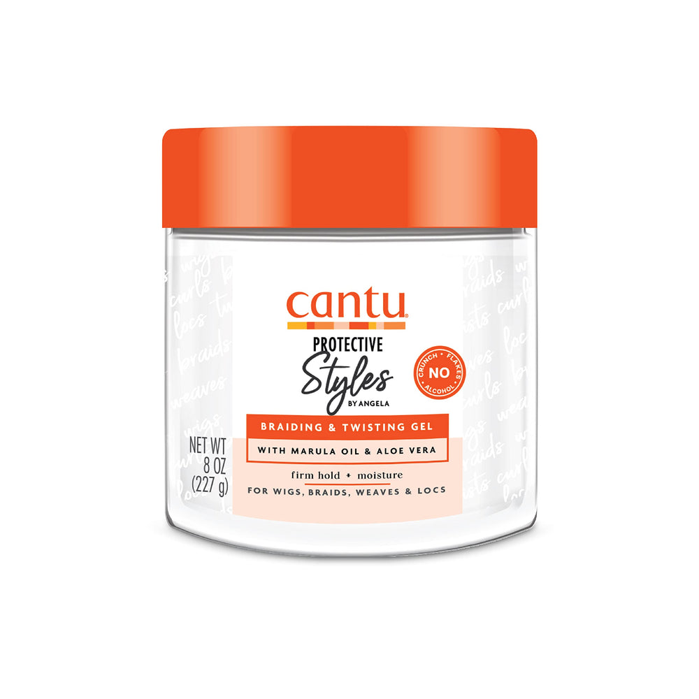 Cantu gel para estilos protectores en bote, fijación duradera para trenzas