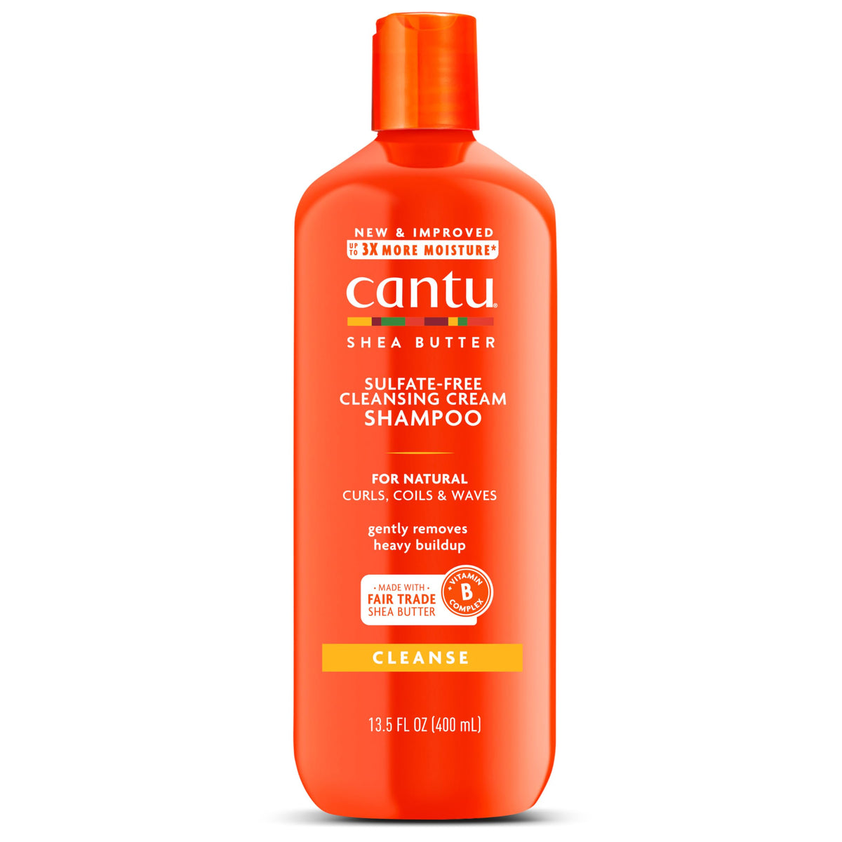 Cantu champú sin sulfatos en botella, limpieza suave para el cabello