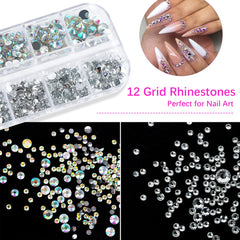 CANVALITE pinzas para uñas para colocación precisa de gemas.