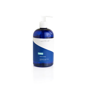 Capri Blue Volcano: botella con pump, presentación elegante para el baño