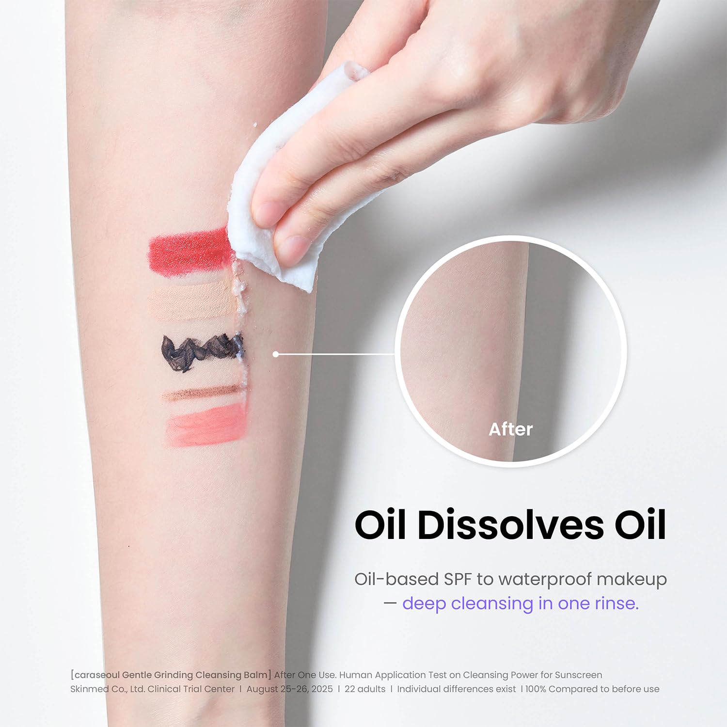 caraseoul bálsamo limpiador-maquillaje-resistente desintegra mascara y SPF sin esfuerzo